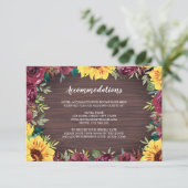 サンフラワーブルゴーニュ縁どバラウッド宿泊施設 エンクロージャーカード (スタンド正面)