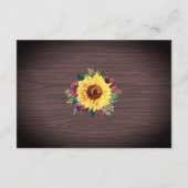 サンフラワーブルゴーニュ縁どバラウッド宿泊施設 エンクロージャーカード (裏面)