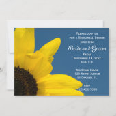 サンフラワーブルースカイ結婚ズリハーサルディナー招待状 招待状 (正面)