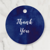 サンフラワーブルーフローラサンキューユーブライダルシャワー フェイバータグ (裏面)