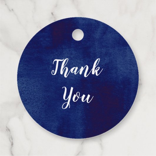 サンフラワーブルーフローラサンキューユーブライダルシャワー フェイバータグ (裏面)