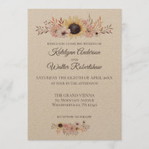 サンフラワーブーケカントリー結婚スタイル