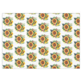サンフラワーブーケフランスのカントリーホームデコール テーブルクロス (正面(横))
