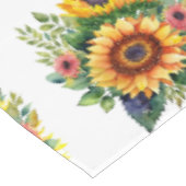 サンフラワーブーケフランスのカントリーホームデコール テーブルクロス (アングル)