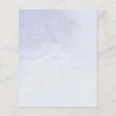 サンフラワーブーケブライダルシャワーバジェット招待状 (裏面)