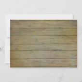 サンフラワーブーケ素朴カントリーメイソンジャーブライダル 招待状 (裏面)