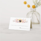 サンフラワーブーケ結婚のプレイスカード プレイスカード (正面)