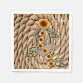 サンフラワーヘビ紙ナプキンス スタンダードカクテルナプキン (正面)