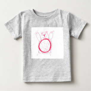 サンフラワーベアーアメリカンアパレルオーガニックボディスーツ ベビーTシャツ