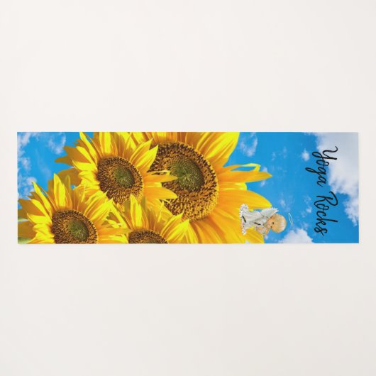 サンフラワーベビーエンジェルフローラヨガマット ヨガマット (裏面(横))