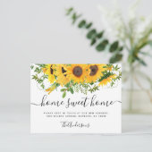 サンフラワーホームスイートホームムービングアナウンス ポストカード (スタンド正面)