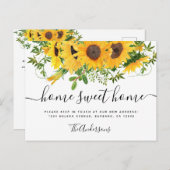 サンフラワーホームスイートホームムービングアナウンス ポストカード (正面/裏面)