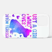 サンフラワーボストンテリア最高のドッグドッグママ Case-Mate iPhoneケース (裏面 (横))