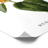 サンフラワーボタニカルメアリーイートン ポスター (角)