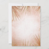 サンフラワーボホーバウンティウェディングル招待状 招待状 (裏面)