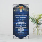 サンフラワーメイソンジャールウッドレース結婚式 プログラム (スタンド正面)