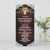 サンフラワーメイソンジャールウッドレース結婚式 プログラム (スタンド正面)