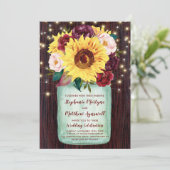 サンフラワーメイソンジャールライツブルゴーニュ結婚フローラ 招待状 (スタンド正面)