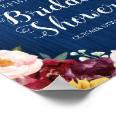 サンフラワーメイソンジャールライトブライダルシャワー ポスター (角)