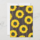 サンフラワーメイソンジャール素朴ウッド結婚式招待状 招待状 (裏面)