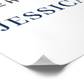 サンフラワーユーカリのリハーサルディナーウェルカムサイン ポスター (角)