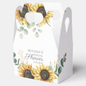 サンフラワーユーカリフローラスクリプトブライダルシャワー フェイバーボックス (オープン)