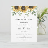 サンフラワーユーカリフローラブライダルシャワー 招待状 (スタンド正面)