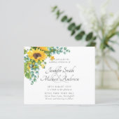 サンフラワーユーカリフローラリーフ結婚式の招待 (スタンド正面)
