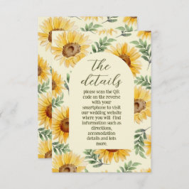 サンフラワーユーカリフローラ結婚植物学 エンクロージャーカード