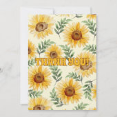 サンフラワーユーカリフローラ結婚植物学 サンキューカード (正面)