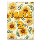 サンフラワーユーカリフローラ結婚植物学 テーブルナンバー (正面)