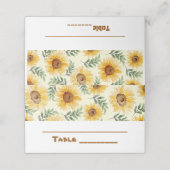 サンフラワーユーカリフローラ結婚植物学 プレイスカード (外部開封)