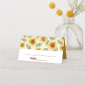 サンフラワーユーカリフローラ結婚植物学 プレイスカード (裏面)