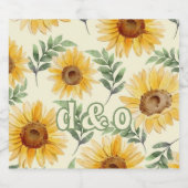 サンフラワーユーカリフローラ結婚植物学 リキュールボトルラベル (シングルラベル)