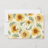 サンフラワーユーカリフローラ結婚植物学 出欠カード (正面)