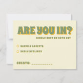 サンフラワーユーカリフローラ結婚植物学 出欠カード (正面)