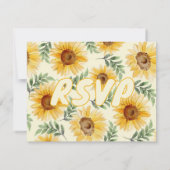 サンフラワーユーカリフローラ結婚植物学 出欠カード (裏面)