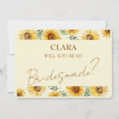 サンフラワーユーカリフローラ結婚植物学 招待状 (正面)