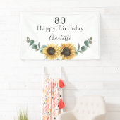 サンフラワーユーカリフローラ80誕生日 横断幕 (インサイチュ)