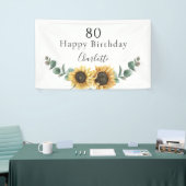 サンフラワーユーカリフローラ80誕生日 横断幕 (トレードショー)