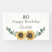 サンフラワーユーカリフローラ80誕生日 横断幕 (横)