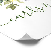 サンフラワーユーカリプタスカード&ギフト結婚ズサイン ポスター (角)