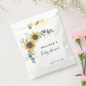 サンフラワーユーカリプタスベビーシャワートリート フェイバーバッグ (封をした状態)