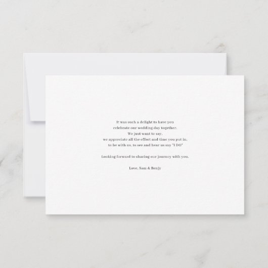 サンフラワーユーカリプタス結婚ボタニカル (裏面)