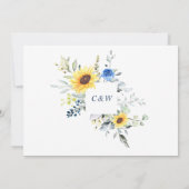 サンフラワーユーカリプトゥスは私の花嫁になる 招待状 (裏面)