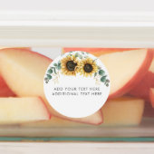 サンフラワーユーカリプトゥスグリーンリースクール先生 ラベル (貼付)