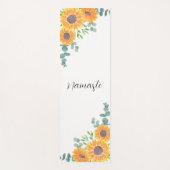 サンフラワーユーカリプトゥスグリーンリーナマステ ヨガマット (正面)