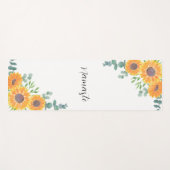 サンフラワーユーカリプトゥスグリーンリーナマステ ヨガマット (正面(横))