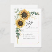 サンフラワーユーカリプトゥスグリーンリーフローラ 出欠カード (正面/裏面)