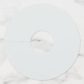 サンフラワーユーカリプトゥスグリーンリーブライダルシャワー ワイングラスタグ (裏面)